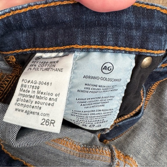 AG The PRIMA Mjd-Rise Cigarette Jeans - Dark Wash - Picture 8 of 10